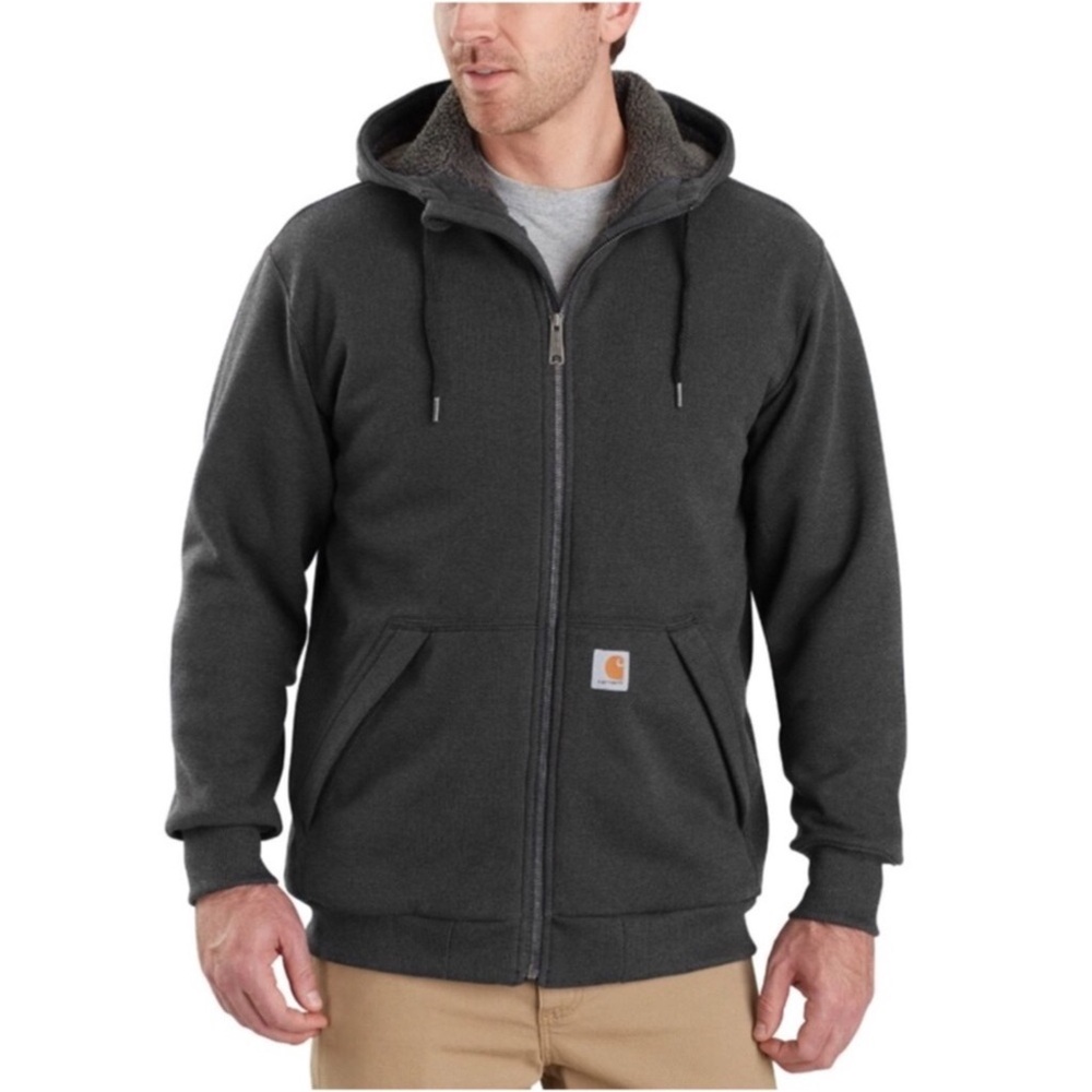 Carhartt Rain Defender Rockford Sherpa lined hoodie sweatshirt jacket Size 3XL